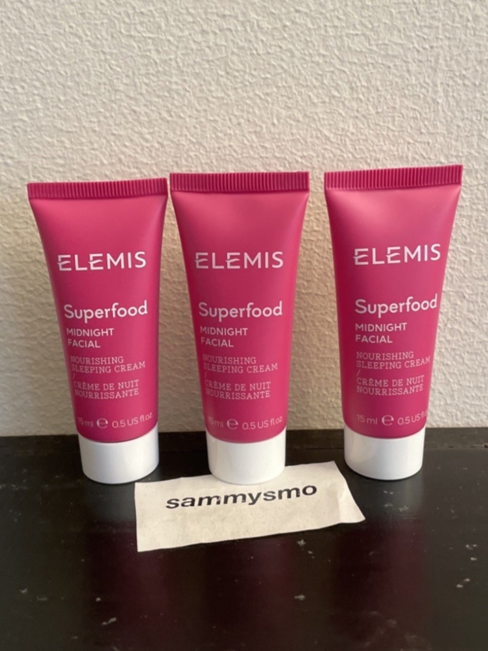 ELEMIS SUPERFOOD MIDNIGHT FACIAL SLEEPING CREAM 0.5 oz., x3